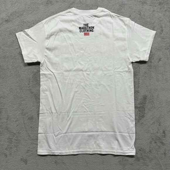 The Marathon Nipsey Hussle T‎ Shirt Men Small White Box Streetwear Hip Hop Rap - Picture 2 of 5